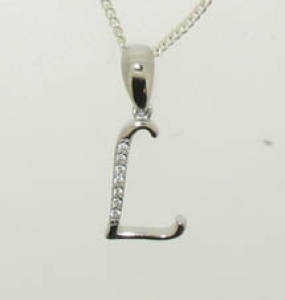 925 STERLING SILVER INITIAL PENDANT