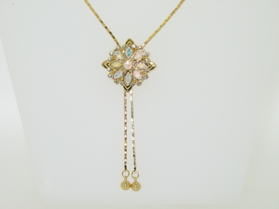 GOLD PLATED SLIDING NECKLACE